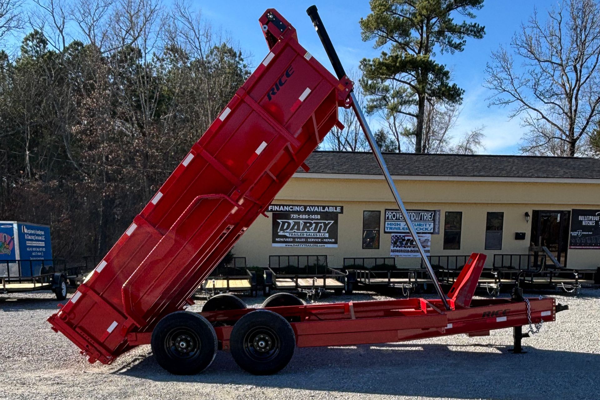 Red 14k Dump Trailer