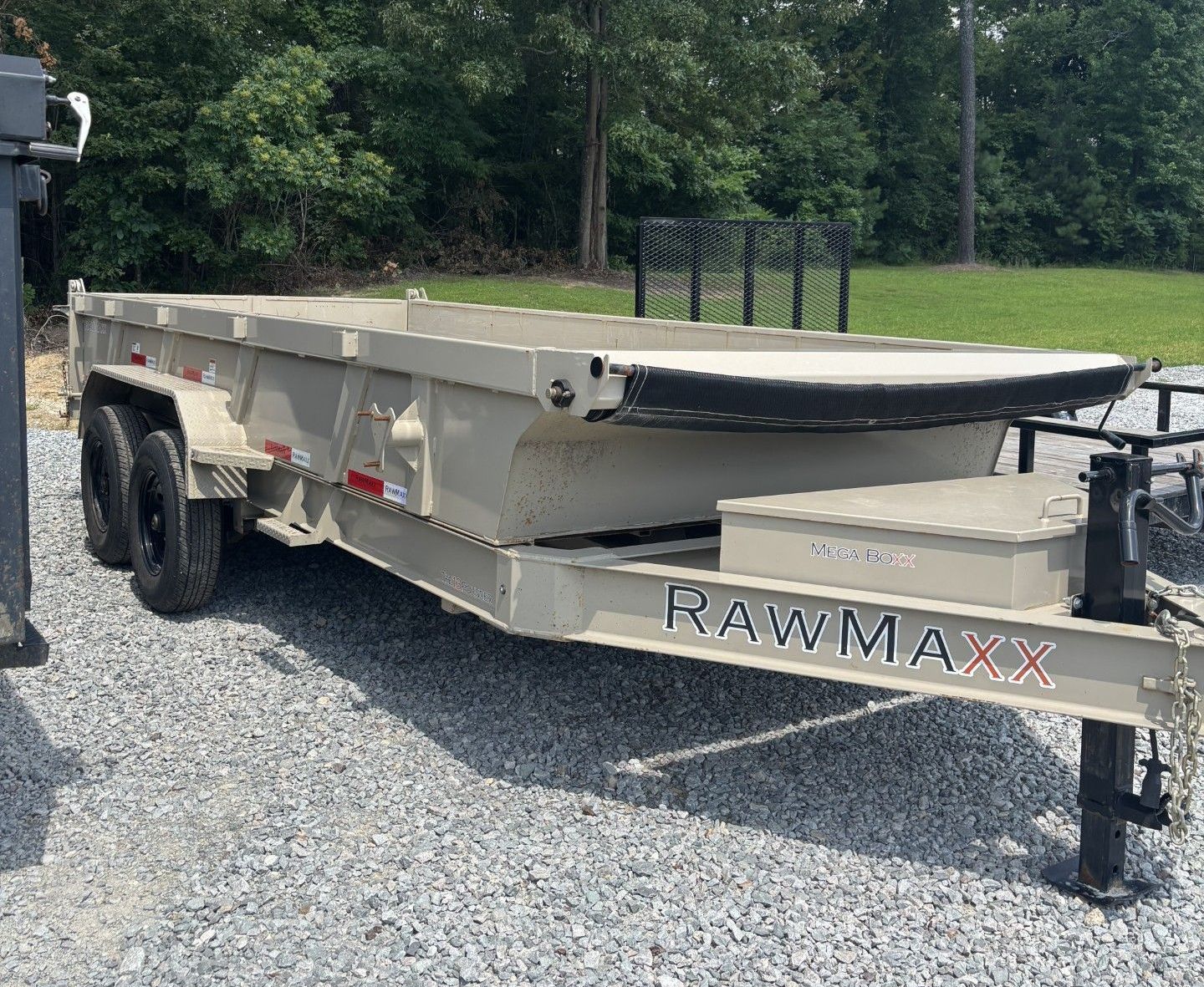 16k rated 16 foot long Raw max  dump trailer