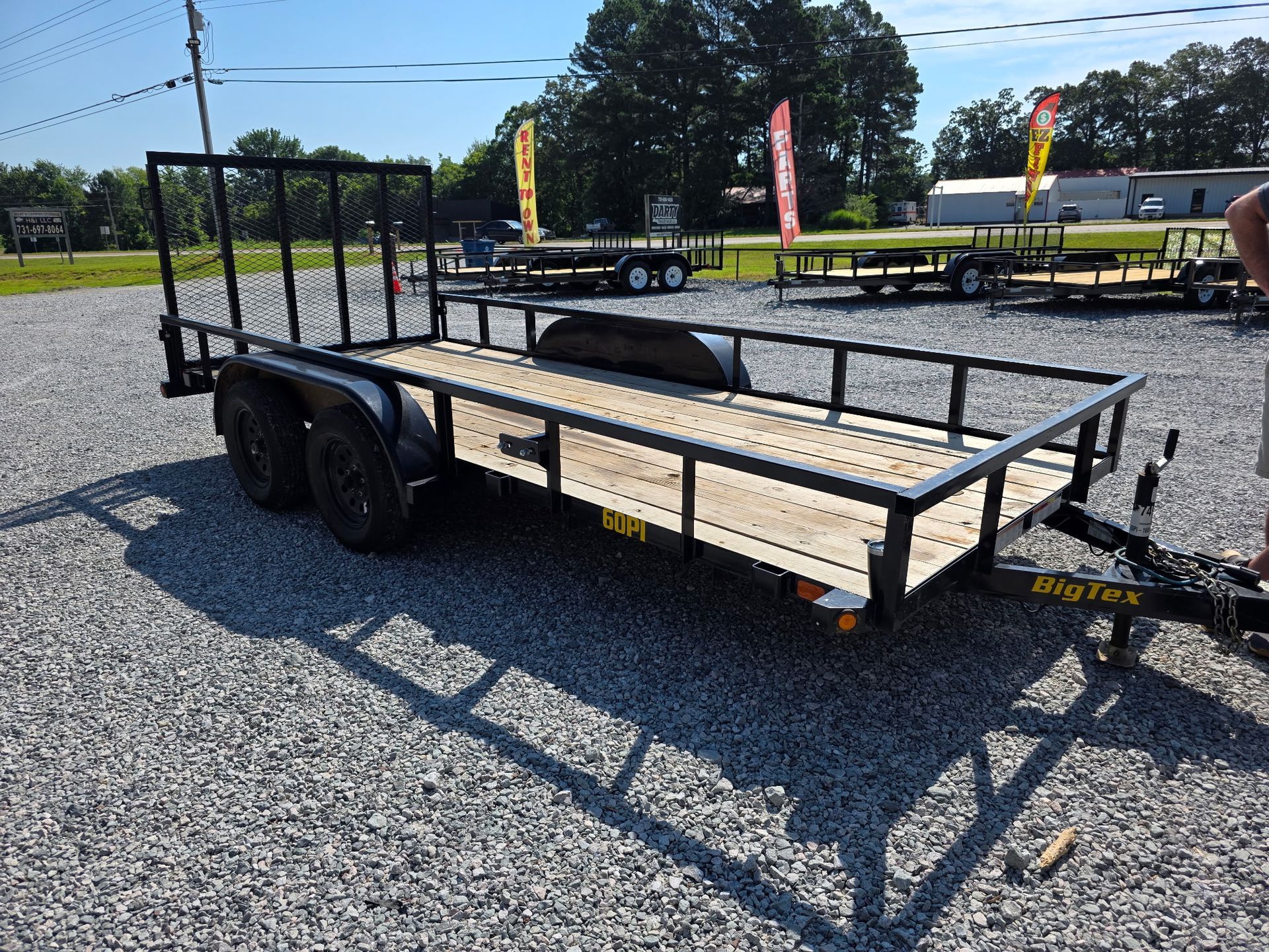 16k rated 16 foot long Raw max  dump trailer