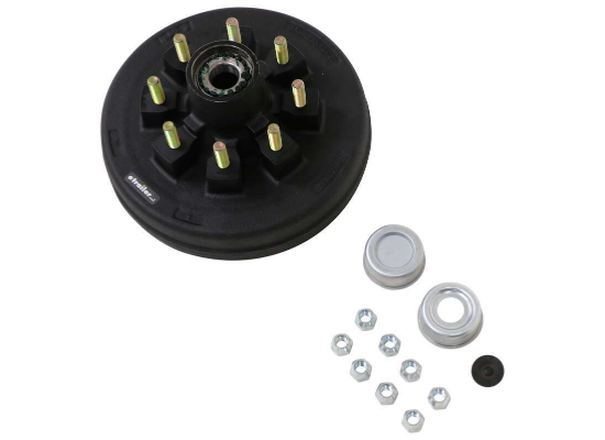 Easy Grease Trailer Hub and Drum Assembly for 7K Axles - 12