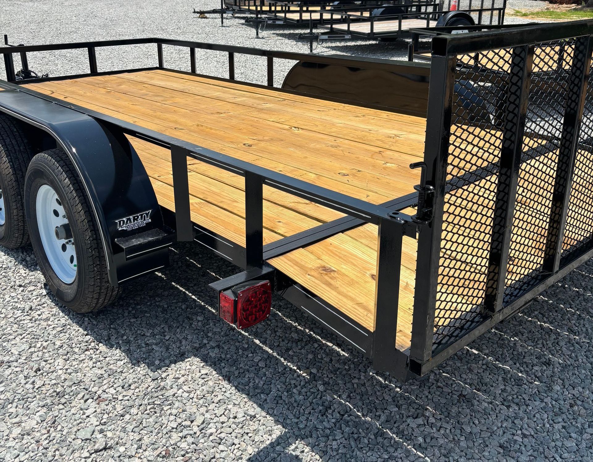 6'10 x 16' Utility Tandem Axle - with Angle Top Rail