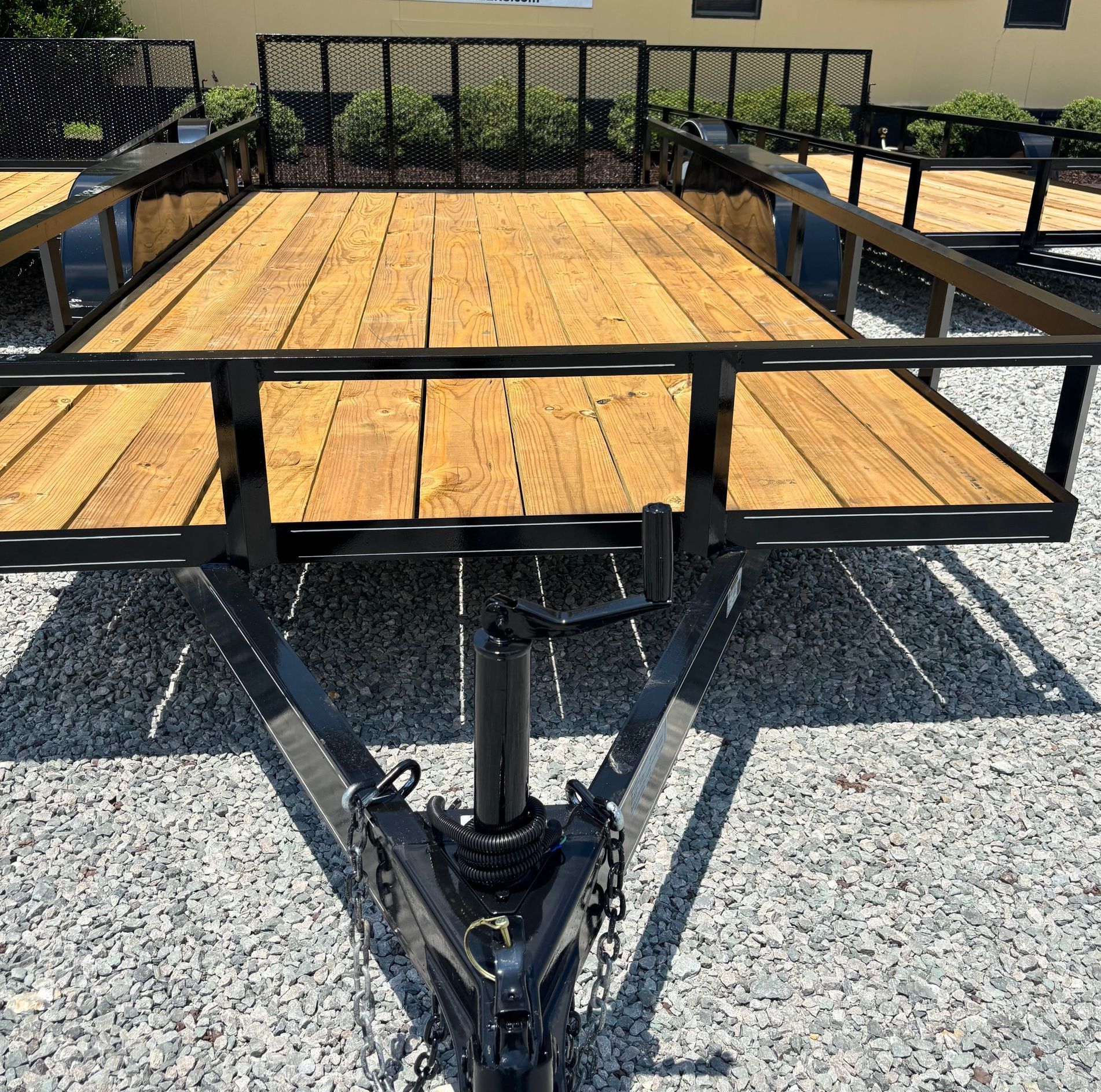 6'10 x 16' Utility Tandem Axle - with Angle Top Rail