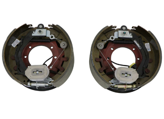 Electric Trailer Brake Kit w/ Dust Shields - Self-Adjusting - 12-1/4