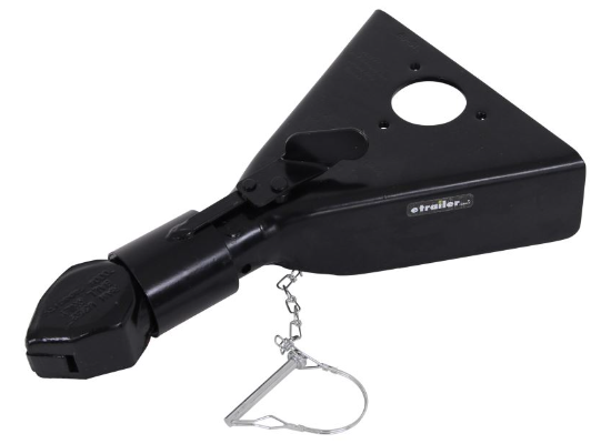 Sleeve-Lock A-Frame Trailer Coupler - Flip Latch - Black - 2