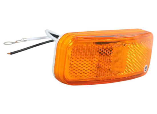 Optronics LED Trailer Clearance and Side Marker Light w/ Reflex Reflector - 6 Diodes - Amber Lens