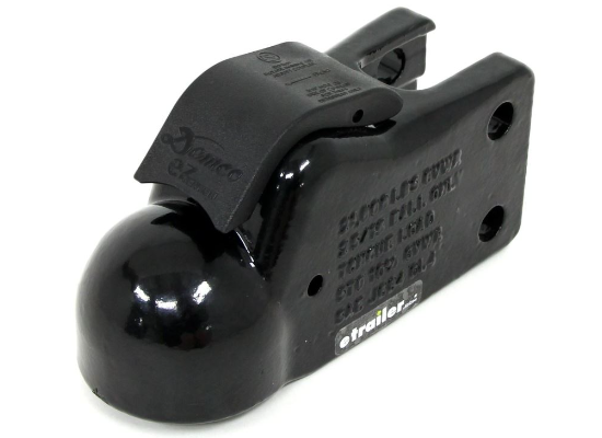 Demco Trailer Coupler - Cast - Adjustable Channel - eZ-Latch - Black - 2-5/16