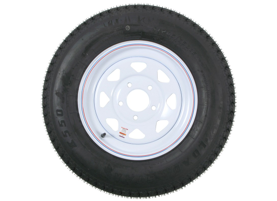 WHEEL AND TIRES:5 ON 5 WHEEL/TIRE White