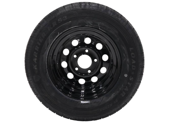 WHEEL AND TIRES:5 ON 5 WHEEL/TIRE Black
