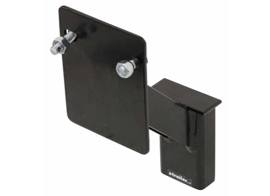 SPARE MOUNTS:Brophy Trailer Stake Pocket Spare Tire Carrier - Black Powder Coat