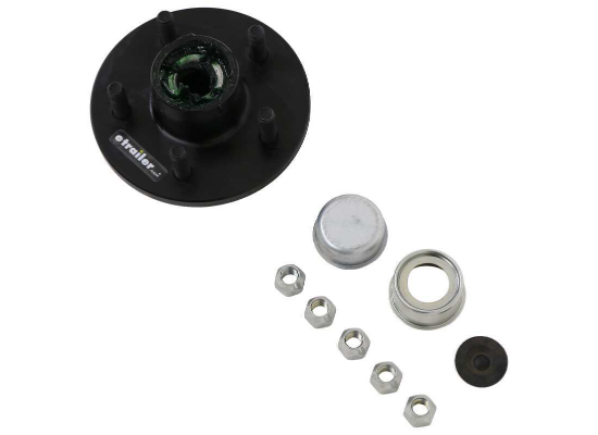 SUSPENSION:Easy Grease Trailer Idler Hub Assembly for 3.5K Axles - 5 on 4-1/2 - Pre-Greased