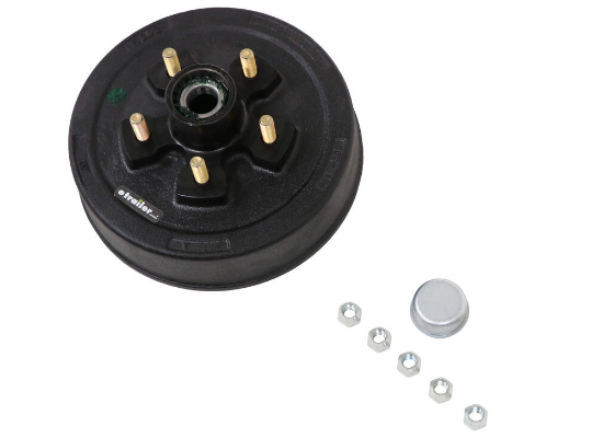 Trailer Hub and Drum Assembly - 3,500-lb Axles - 10