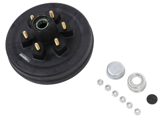 Easy Grease Trailer Hub and Drum Assembly for 5.2K & 6K Axles - 12