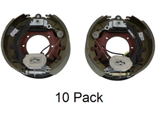 BRAKES:Electric Trailer Brake Kit w/ Dust Shields - Self-Adjusting - 12-1/4