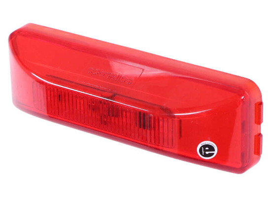 GloLight Thinline LED Trailer Clearance or Side Marker Light - Submersible - Rectangle - Red Lens