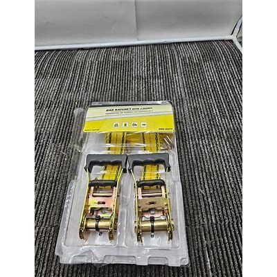 ProGrip Ratchet Tie-Down Straps - Double-J Hooks - 1-1/2
