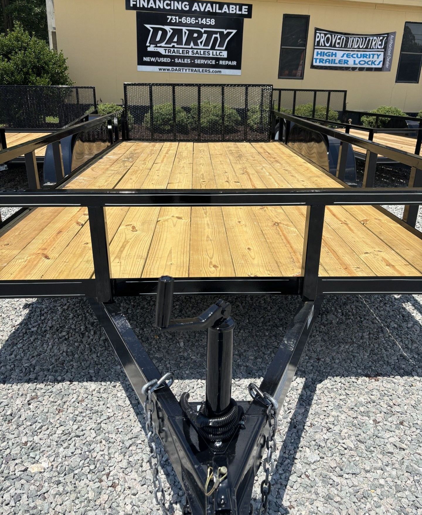6'10 x 16' Utility Tandem Axle - with Brake and Tube Top Rail