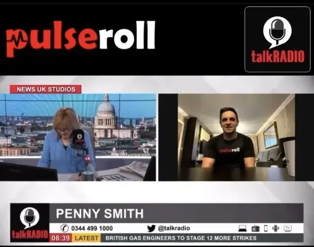 Pulseroll CEO Paul McCabe interviewed on Talk Radio ahead of Virtual Fitness Day