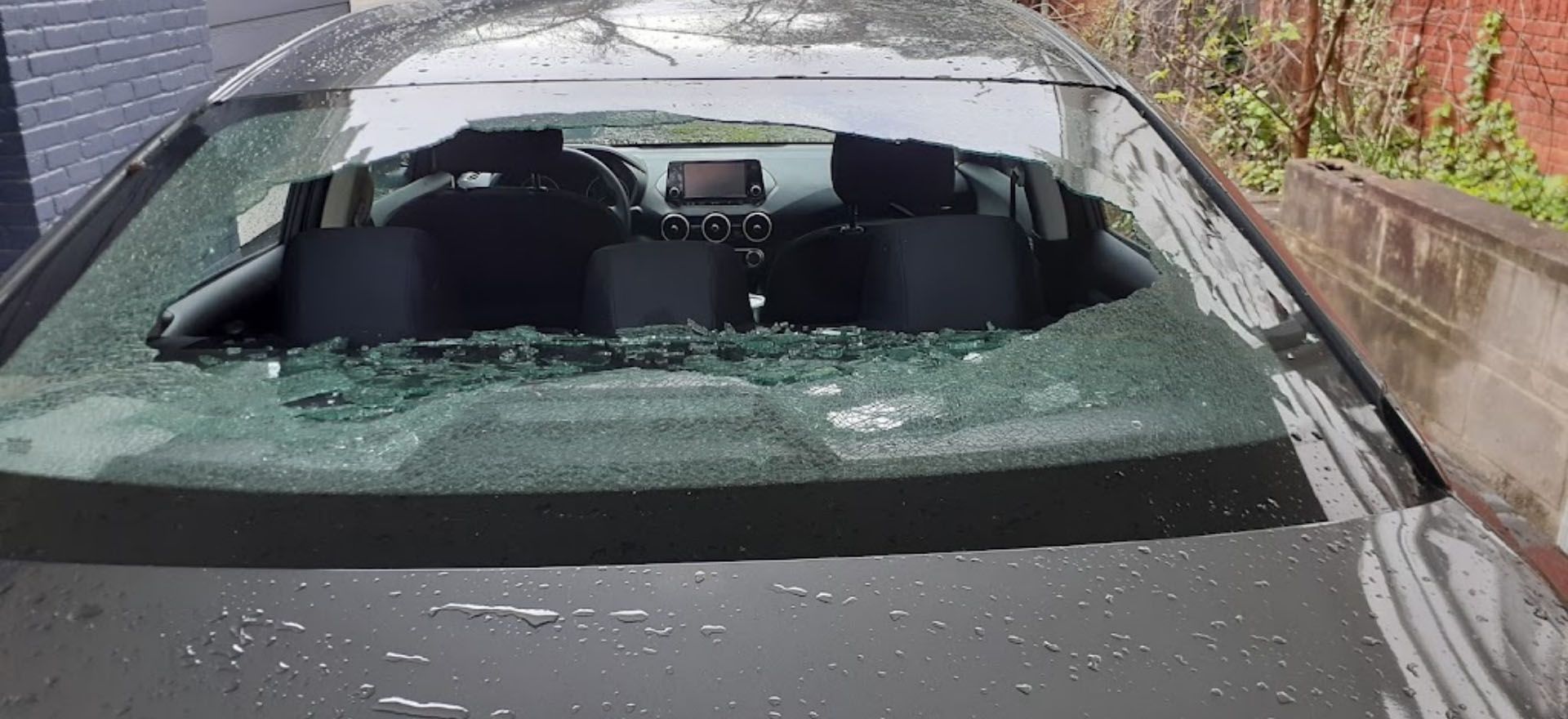 Broken rear glass — Grayson, GA — Express Mobile Auto Glass