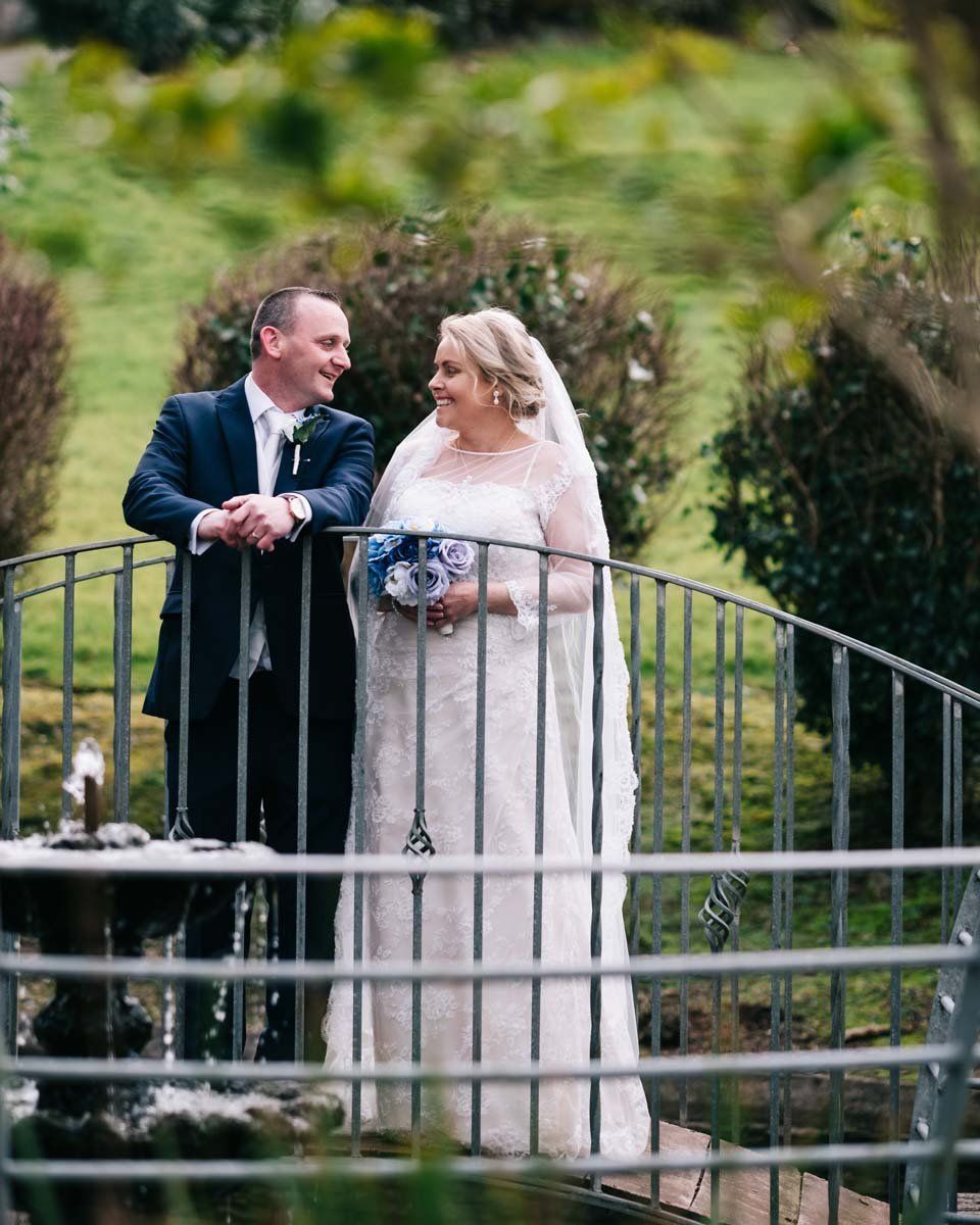 wedding couple  photo at Westlodge Hotel Bantry gardens