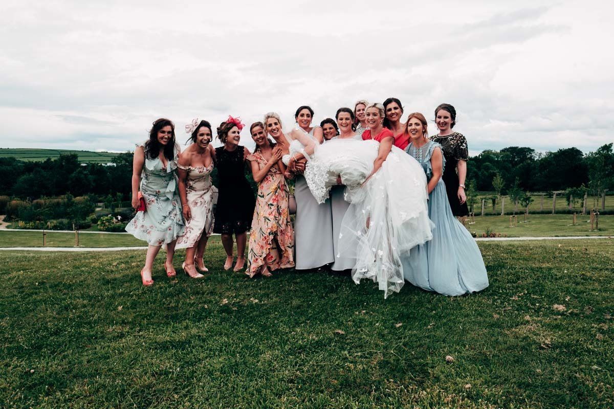 wedding bride friends celebrating at Fota Island Resort