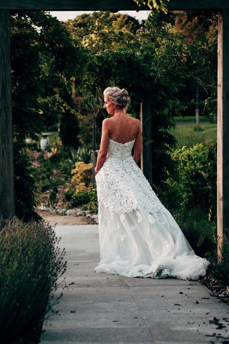 bridge full length dress photo at Fota Island Resort