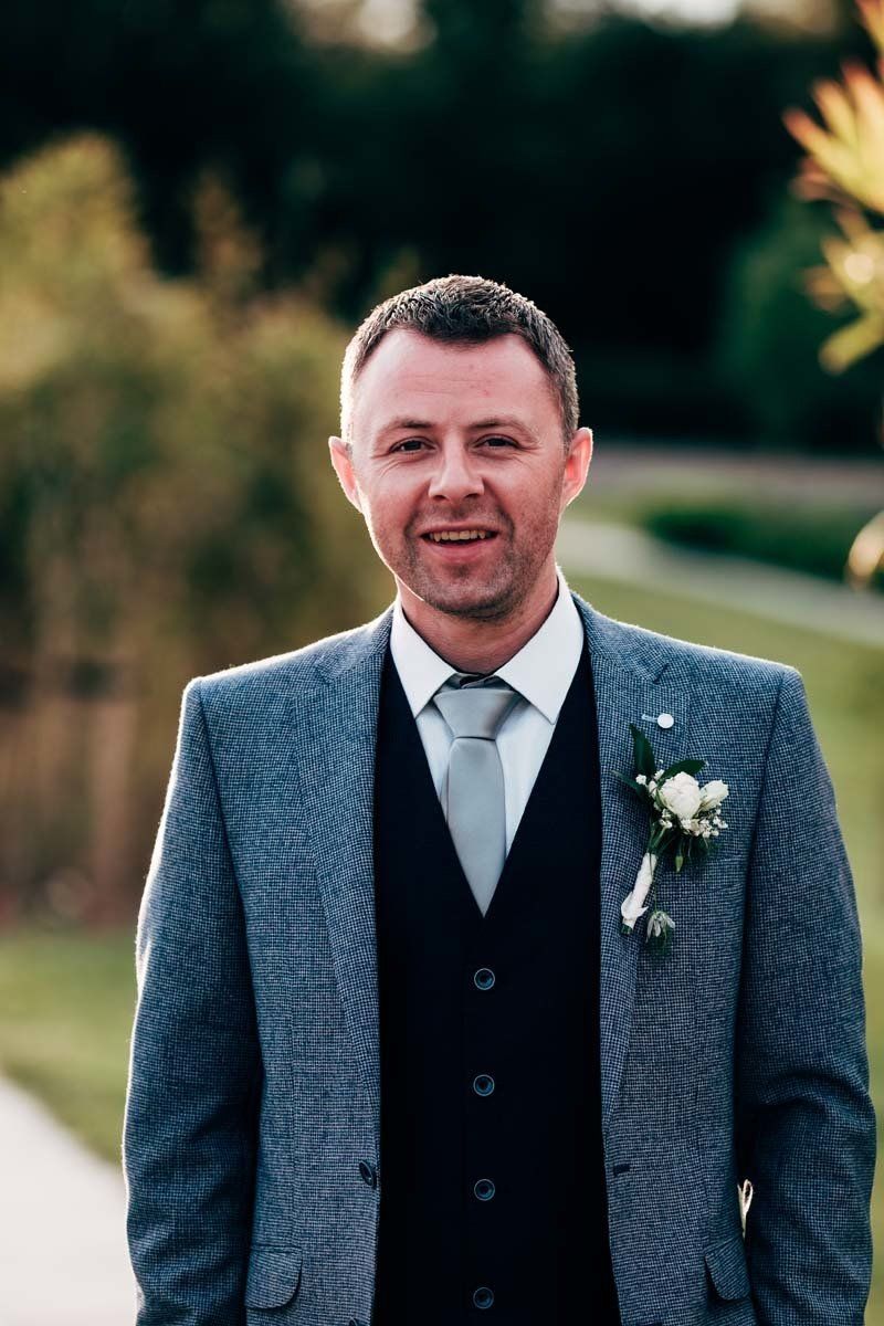 groom wedding portrait at Fota Island Resort