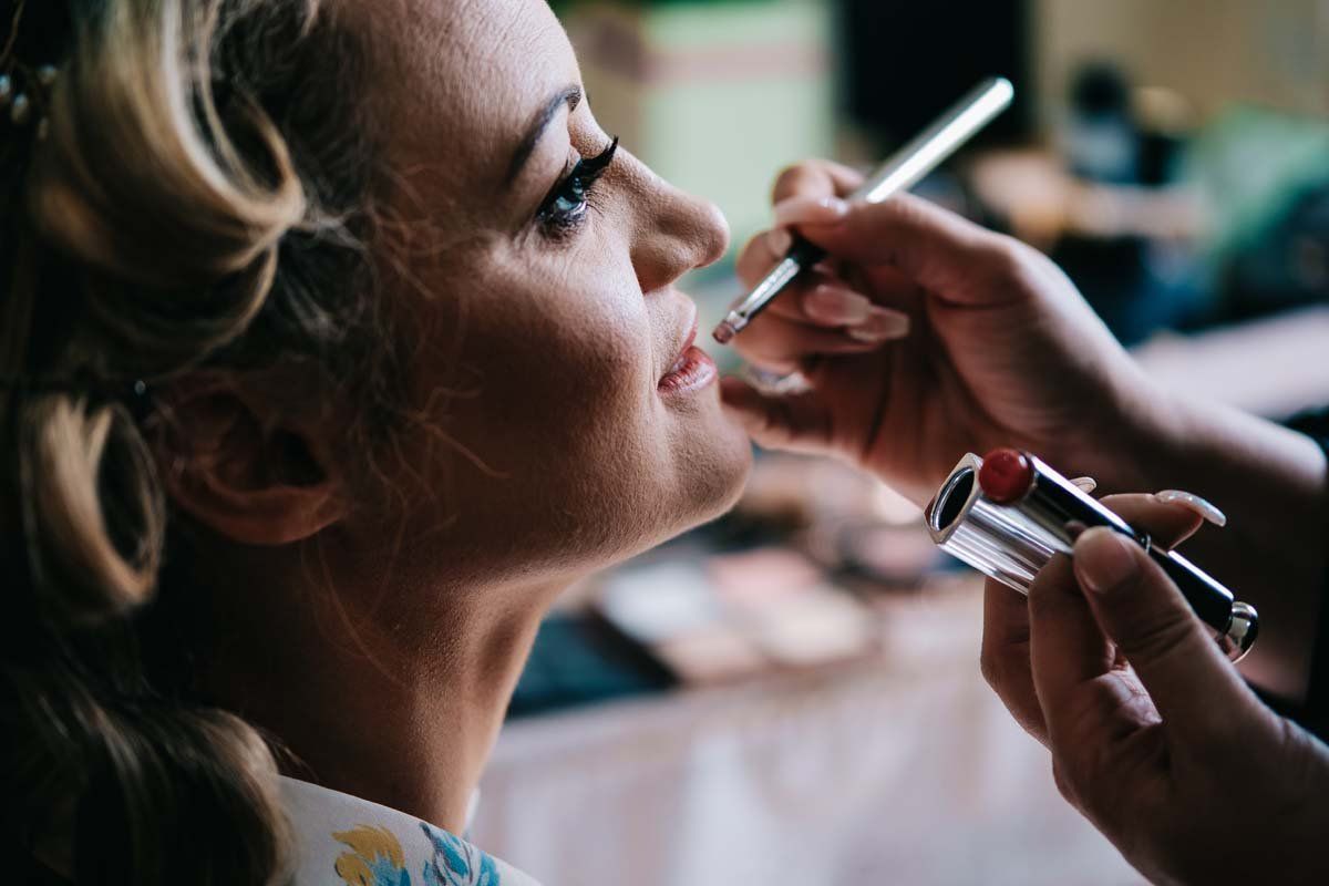 Cork wedding photographer - bride makeup getting ready
