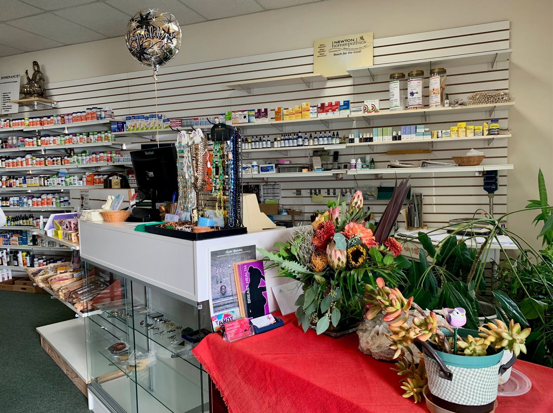 Natural Packaged Products on Shelf