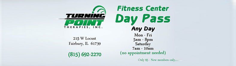 Fitness Center Day Pass — Normal, IL — Turning Point Therapies