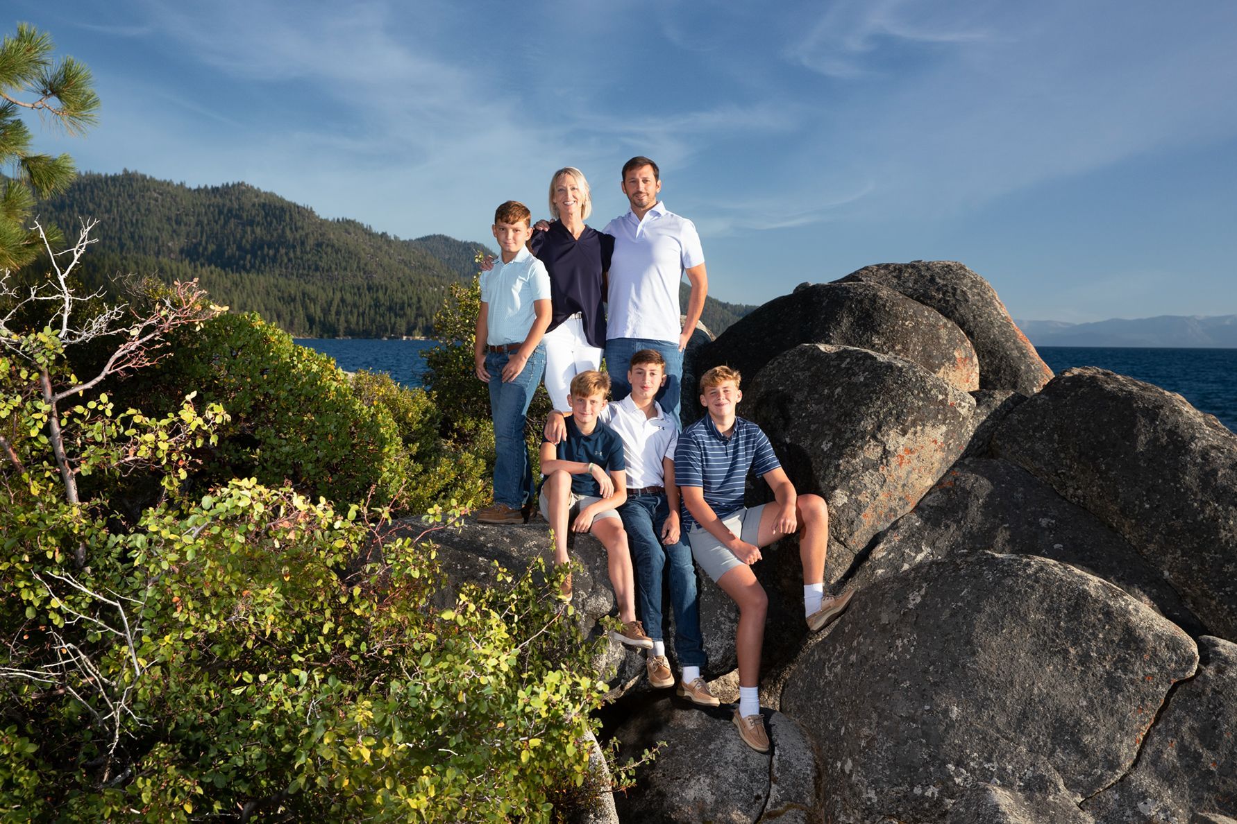 family photography in Lake TAhoe during vacation