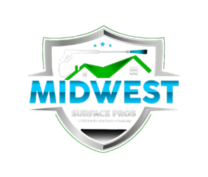 A logo for a company called midwest surface pros