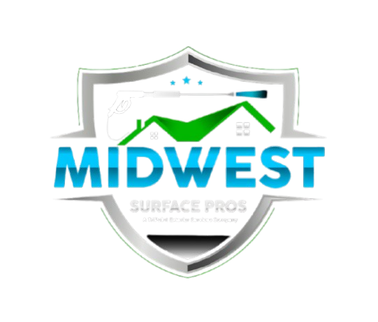 A logo for a company called midwest surface pros