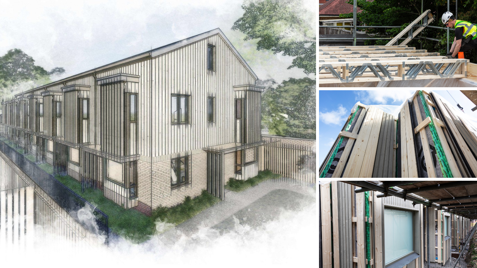 Eight ultra-low energy homes have been built in Kent using TALO's offsite housing system