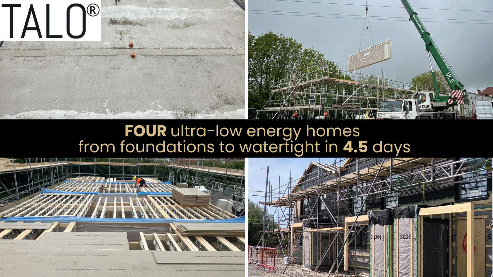 First phase in new ultra-low energy housing scheme for Lucy Developments is installed on site in Hertfordshire