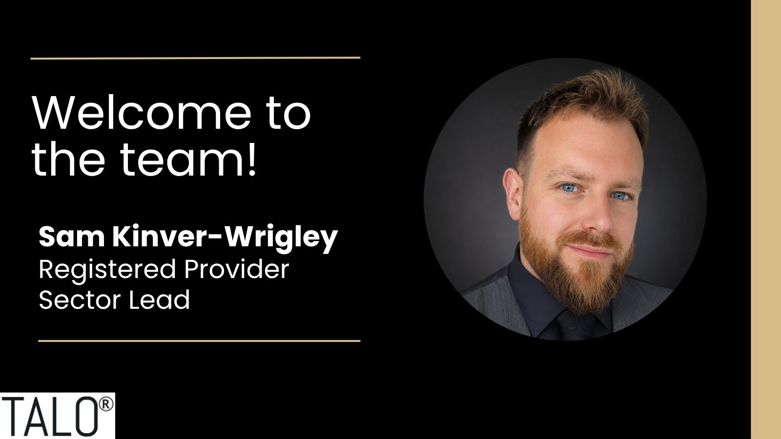 Offsite housing specialist TALO has appointed Sam Kinver-Wrigley as Registered Provider Sector Lead to deepen its engagement with local authorities and housing associations across the UK.