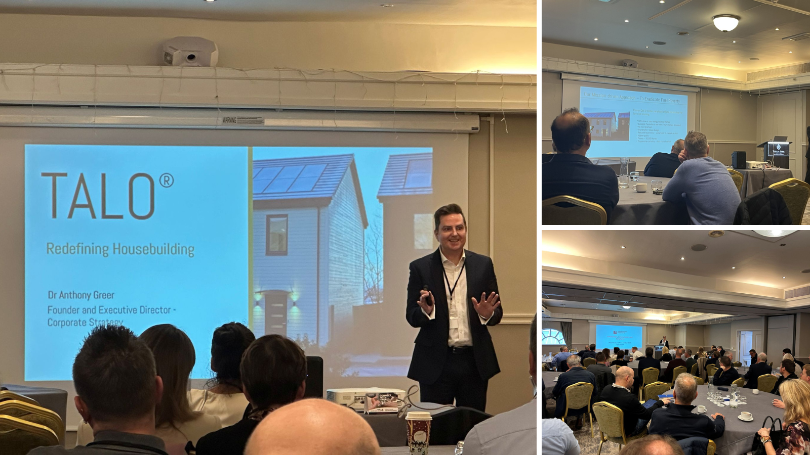 Dr Anthony Greer of TALO spoke at a recent Constructing Excellence event about redefining housebuilding