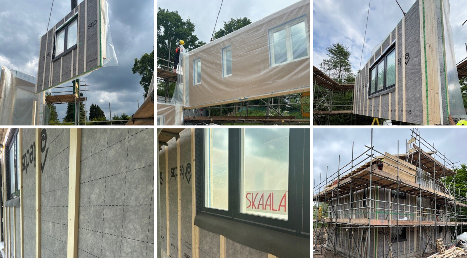 New Low-energy Family Home Watertight in Less than Four Days