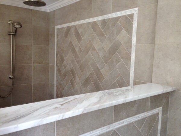 Volocus Marble Bathroom — Marble Counter Tops in Egg Harbor Township, NJ