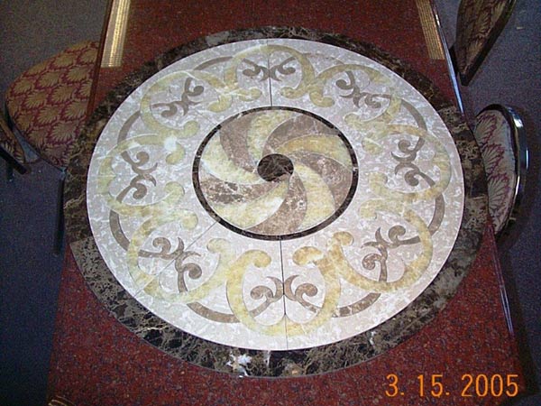 Compass Inlay 2 — Marble Counter Tops in Egg Harbor Township, NJ