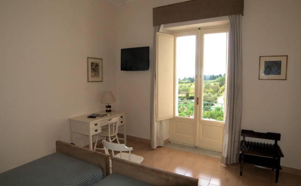 air-conditioned rooms