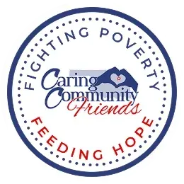 A round logo featuring the text 