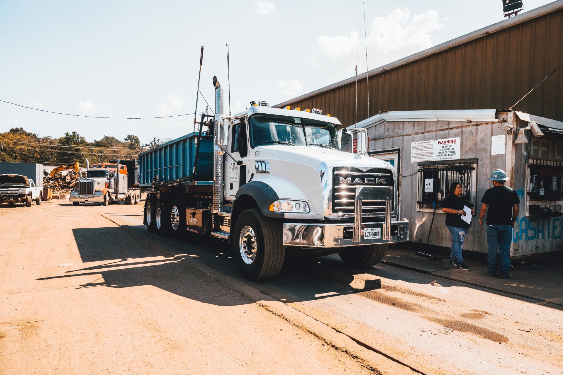 Scrap Metal Containers | Roll Off Services | AIM Recycling