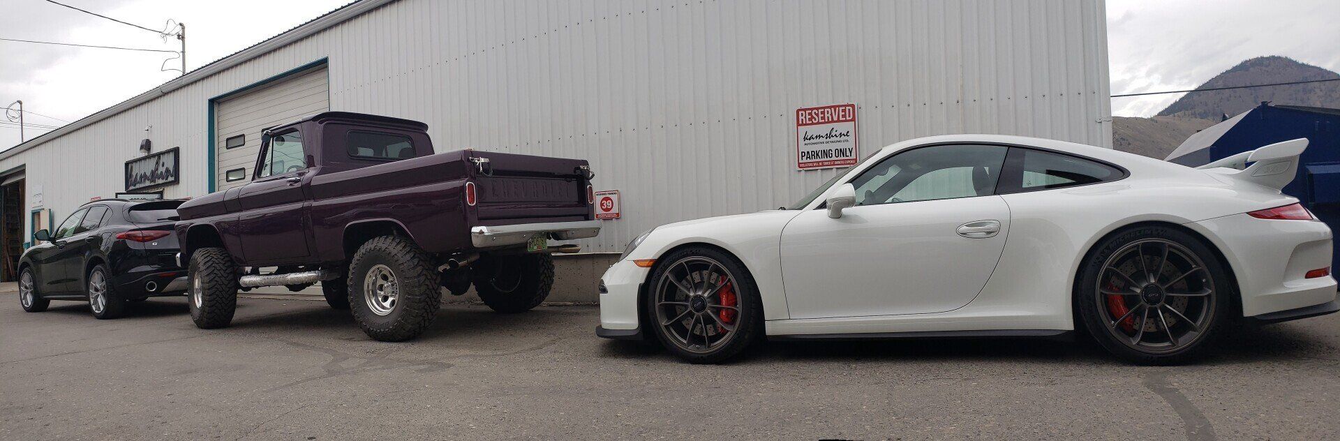 Cars Park Outside Auto shop — Kamloops, BC — Kamshine Automotive Detailing Ltd.