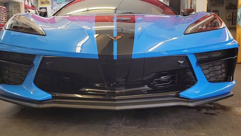 Blue Sports Cars Front View After Detailing — Kamloops, BC — Kamshine Automotive Detailing Ltd.