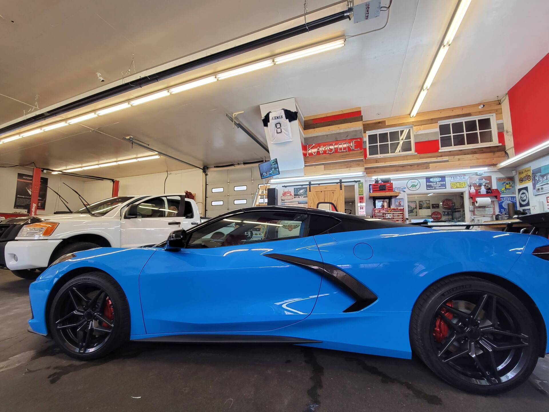 Brand New Blue Car — Kamloops, BC — Kamshine Automotive Detailing Ltd.