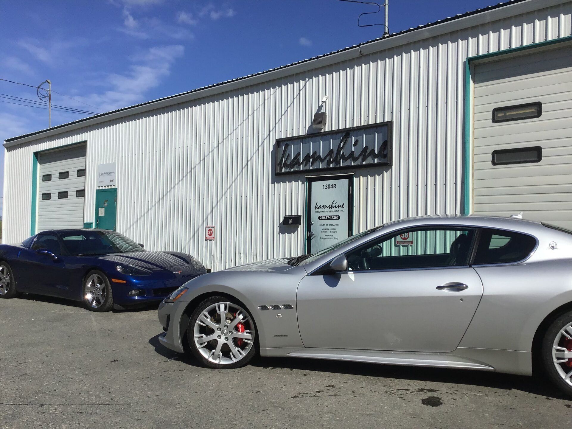 Cars Outside Shop — Kamloops, BC — Kamshine Automotive Detailing Ltd.