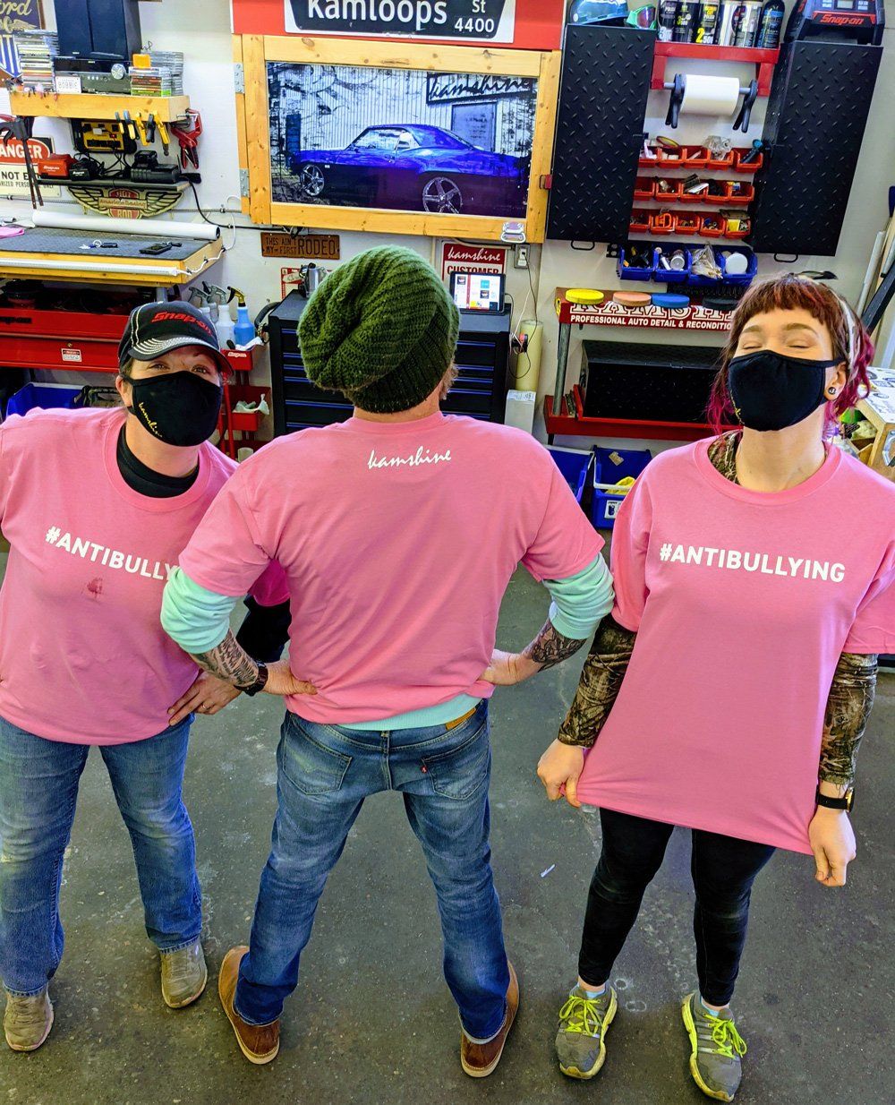 Kamshine Workers Wear Tshirt — Kamloops, BC — Kamshine Automotive Detailing Ltd.