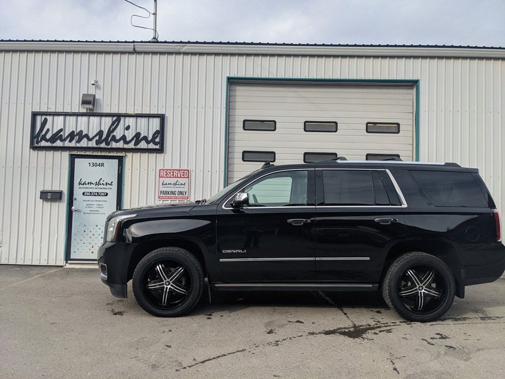 New Car Parking Side View — Kamloops, BC — Kamshine Automotive Detailing Ltd.