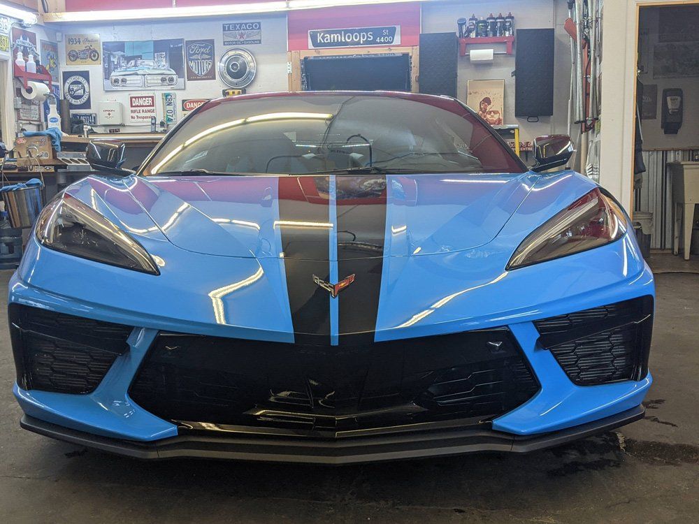 Closed Up View of Blue Car — Kamloops, BC — Kamshine Automotive Detailing Ltd.