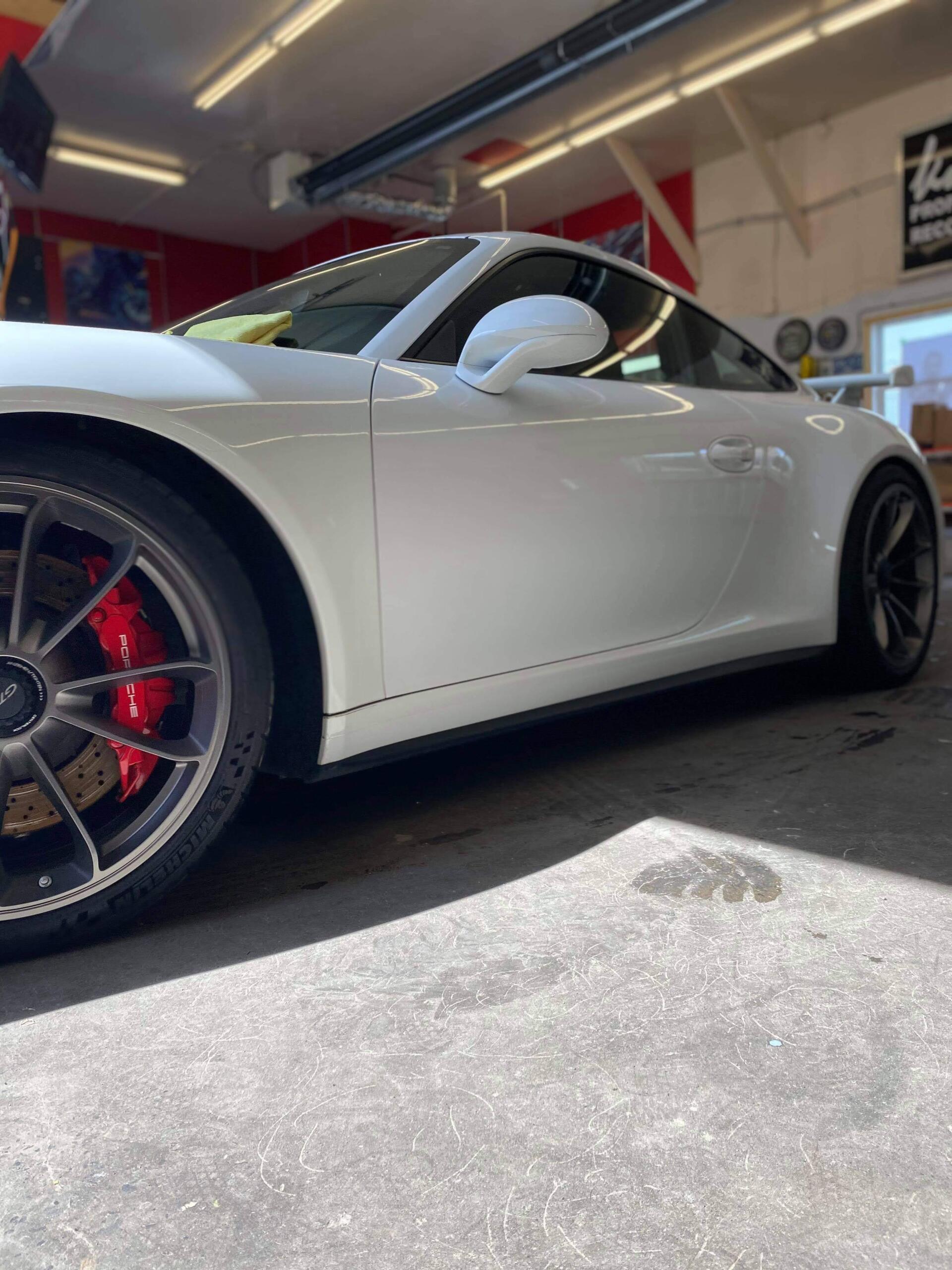 White Car — Kamloops, BC — Kamshine Automotive Detailing Ltd.